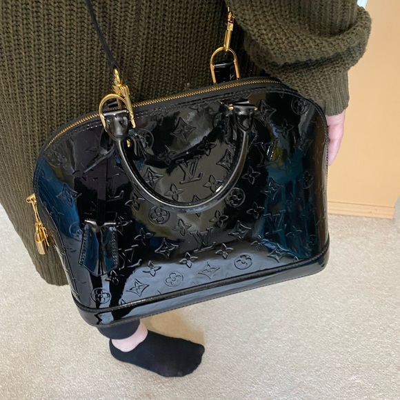 ALMA PM MV BLACK LEATHER PURSE - Picture 11 of 15